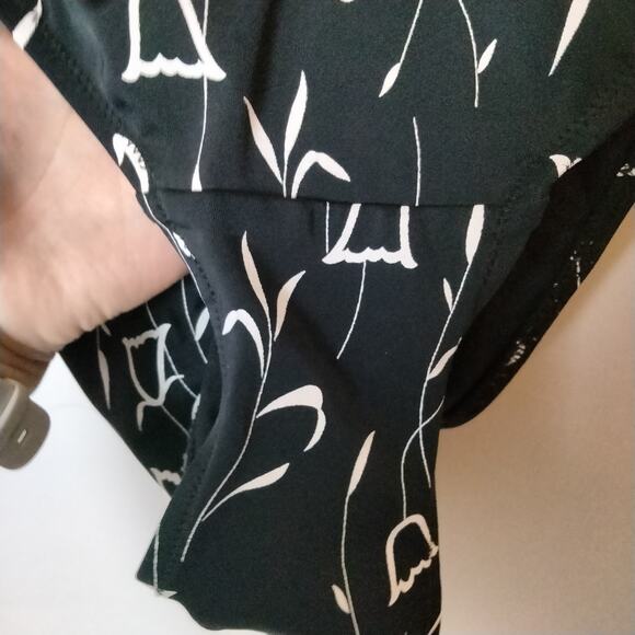 Vintage Gottex Women's Sz 10 Tulip Black and White One Piece Swimsuit - Picture 4 of 8